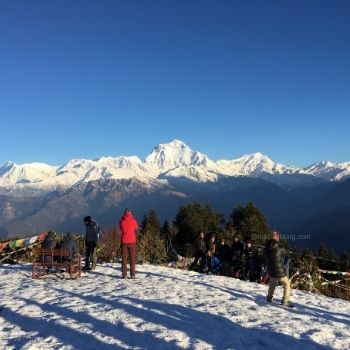 View of Dhaulagiri Himalayas from Poon Hill