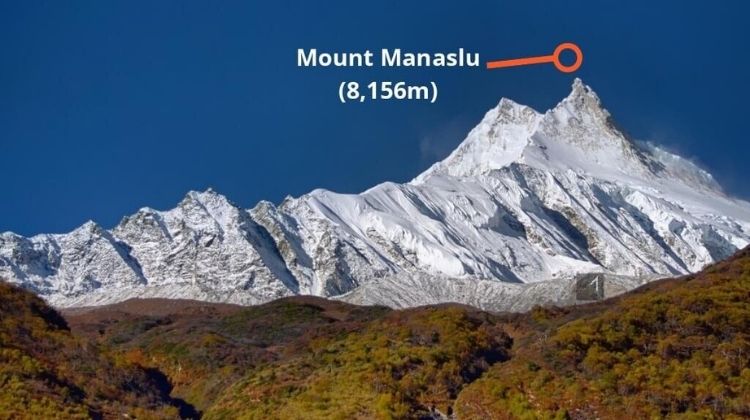 Mount Manaslu 8th highest mountain in the world